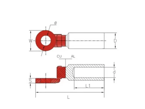 Terminals And Lugs-Bimetal Lugs-DTL-5 Forged Bimetallic Lug